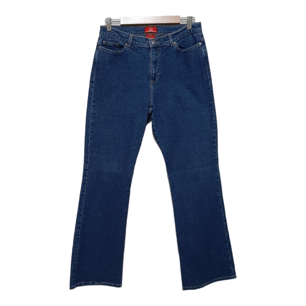 Oscar De La Renta High Rise Boot Cut Blue Size 10